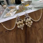 Diamond Alike Earrings with Earchains SBDEE195 - Image 3