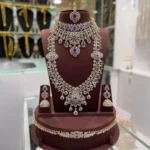 Diamond alike bridal combo set SBDBCS512 - Image 3