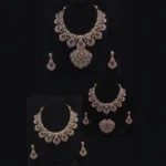 Diamond Alike Detachable Mid Length Haaram SBDDMLH529 - Image 2