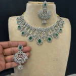 Silver or Rodium Finish Necklace SBSFN526