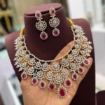 Diamond Alike Necklace SBDN595 - Image 3