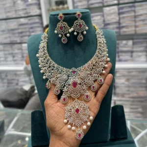 Diamond Mid Length Haaram SBDMKH594