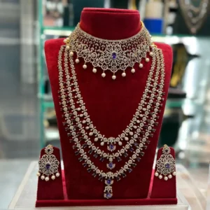 Diamond Mid length Double Layer Haram SBDMLDLH606