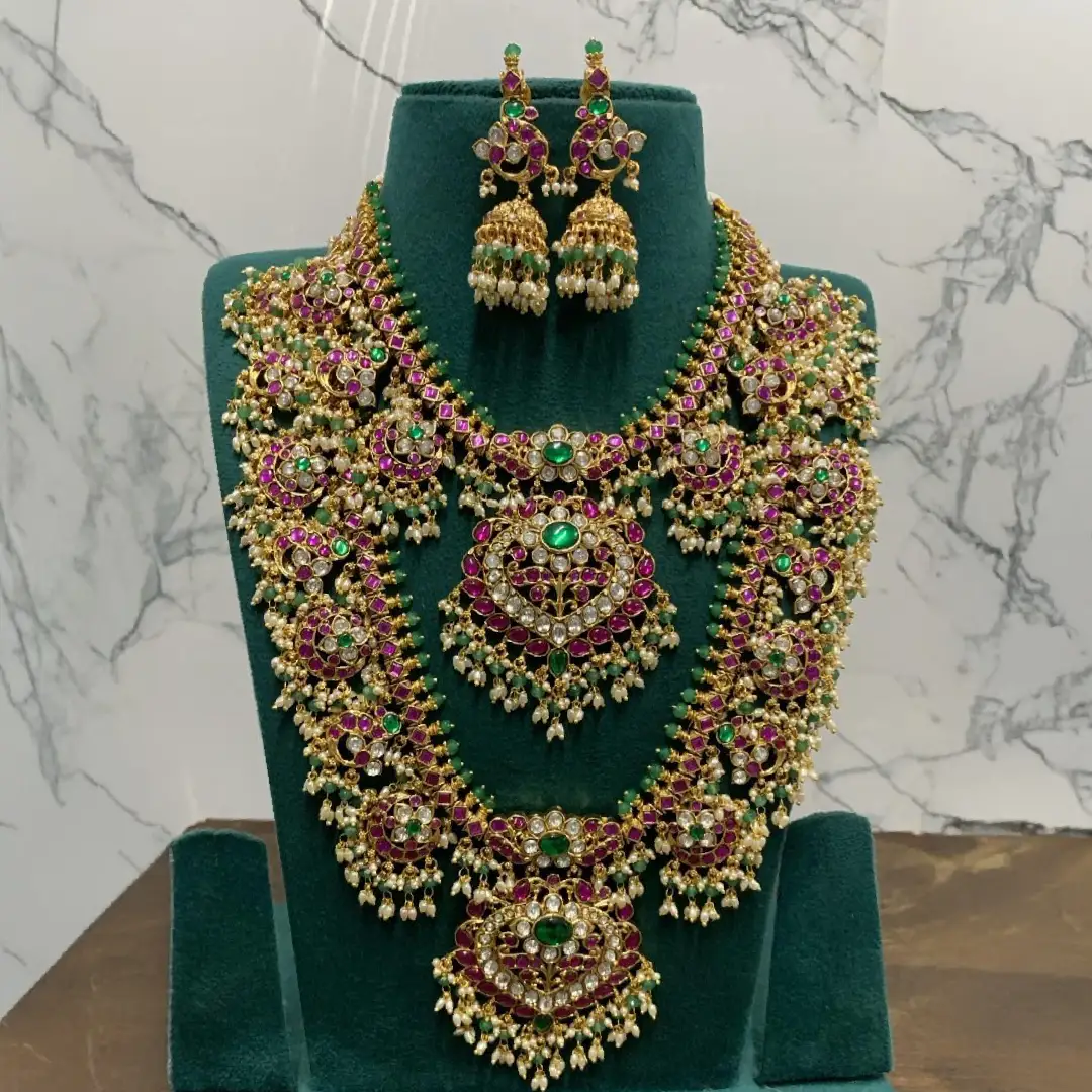 Jadau Kundan combo set Jadau Kundan Combo Set SBJKCS610 - Image 1