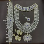Diamond Alike Heavy Bridal Combo Set SBDHBCS583 - Image 3