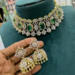 Diamond Alike Choker With Jumkhas SBDCJ538 - Image 3