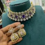 Diamond Alike Choker With Jumkhas SBDCJ538 - Image 4