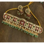 Kempu Necklace Short SBKNL642 - Image 2