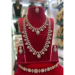 Diamond Alike Bridal Full Jewellery Set SBDABFJS648 - Image 2