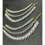 Diamond Alike Earchains White SBDAEW647