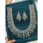 DIAMOND ALIKE HEARTED NECKLACE SBDAHN649 - Image 3