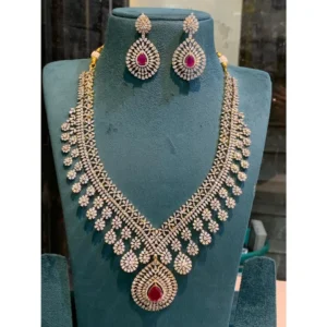 Diamond Alike U Shape Necklace SBDAUSN655