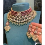 Victorian Flexible Chowker With Earrings SBVFCWE662