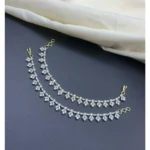 Diamond Alike Leaf Earchains SBDLAE668