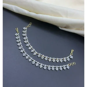 Diamond Alike Leaf Earchains SBDLAE668